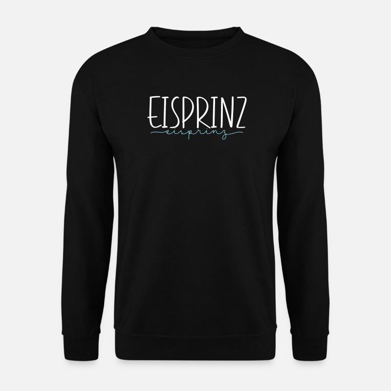 Eisprinz Eislauf Schlittschuhe Eiskunst Geschenk - Unisex Pullover - Schwarz