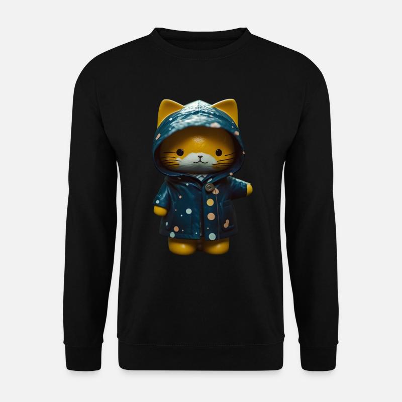 Cadeau imperméable pour chat - Sweat-shirt Unisexe - noir