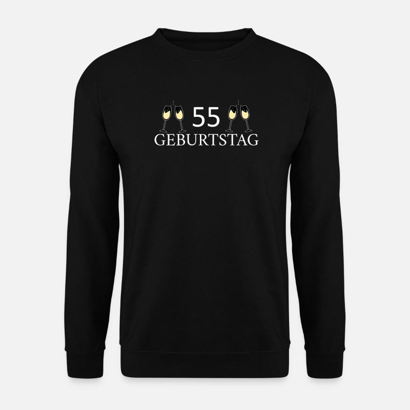55th birthday 55 years - Unisex Sweatshirt - black