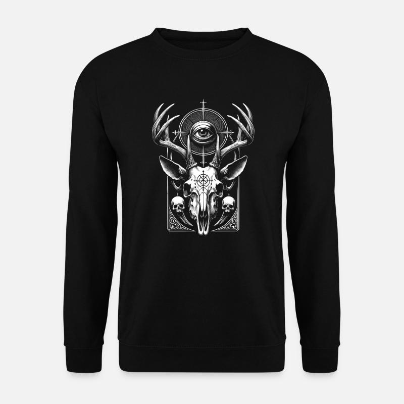 Deer Skull 3 - Unisex Sweatshirt - black