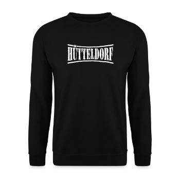 Hütteldorf Wien Rapid Ultras Football - Unisex Sweatshirt - black - Front - Alina (178cm) & Michal (187cm)