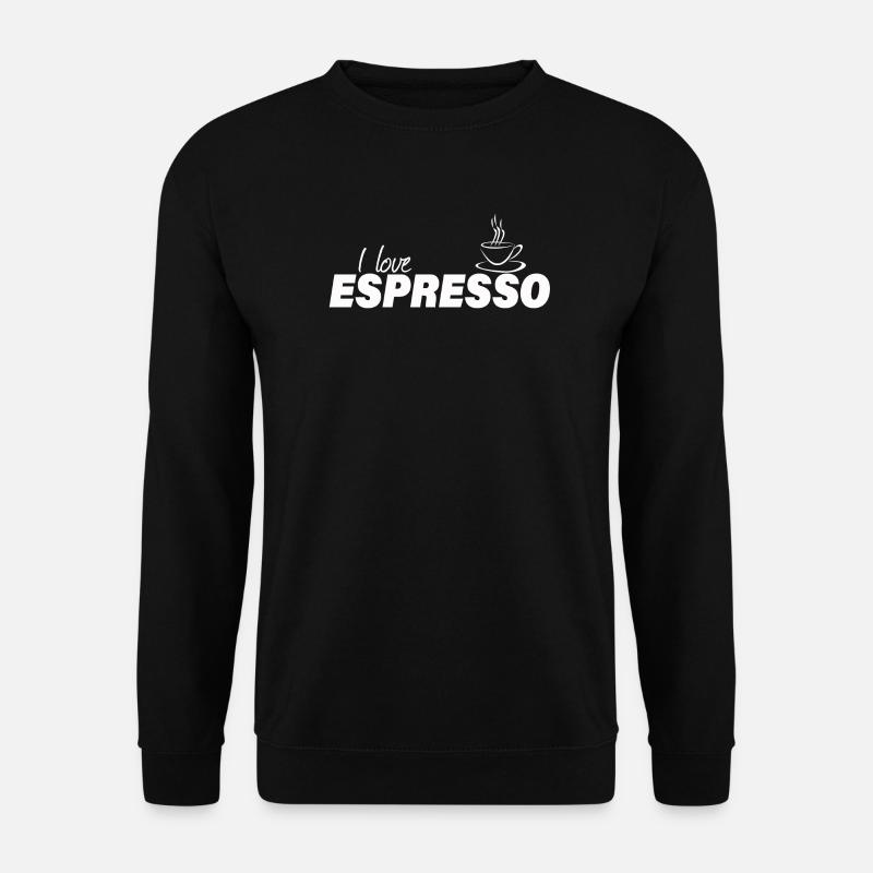 I LOVE ESPRESSO - Unisex Pullover - Schwarz