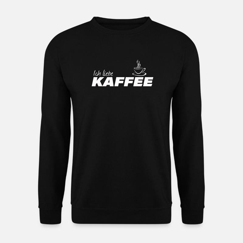 ICH LIEBE KAFFEE - Unisex Pullover - Schwarz