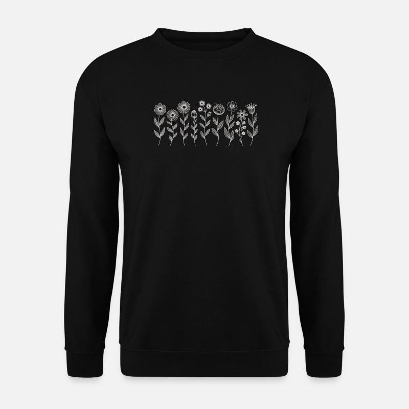 Floral Pattern Florist - Unisex Sweatshirt - black