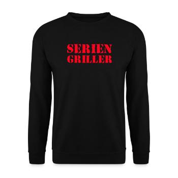 Series Griller Grill Grill Master Grill Season BBQ - Unisex Sweatshirt - black - Front - Alina (178cm) & Michal (187cm)