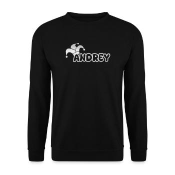 Andrey als Carnival - Unisex Pullover - Schwarz - Vorne - Alina (178cm) & Michal (187cm)