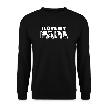 Agricultural Worker Papa Farm Agriculture Life - Unisex Sweatshirt - black - Front - Alina (178cm) & Michal (187cm)