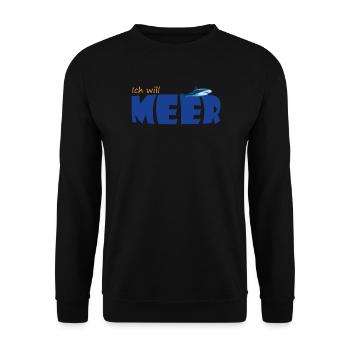 ICH WILL MEER - Unisex Pullover - Schwarz - Vorne - Alina (178cm) & Michal (187cm)