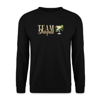 Junggesellinnenabschied Cocktail Team Daiquiri - Unisex Pullover - Schwarz - Vorne - Alina (178cm) & Michal (187cm)