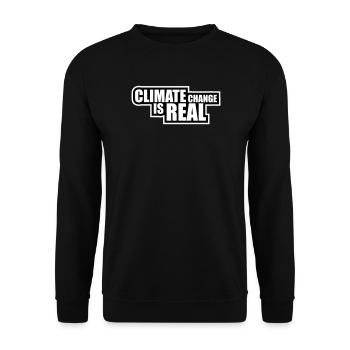 Le changement climatique est la véritable science du changement climatique - Sweat-shirt Unisexe - noir - Devant - Alina (178cm) & Michal (187cm)