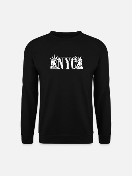 NYC Liberty Monogram Silhouette - Unisex Pullover - Schwarz