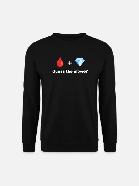Bluttropfen und Diamant - Unisex Pullover - Schwarz