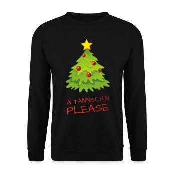 Ä Tännsch'n Please - Unisex Pullover - Schwarz - Vorne - Alina (178cm) & Michal (187cm)