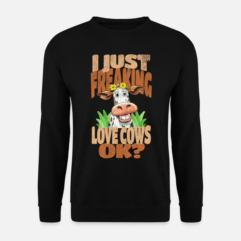 Cow Cows - Unisex Sweatshirt - black