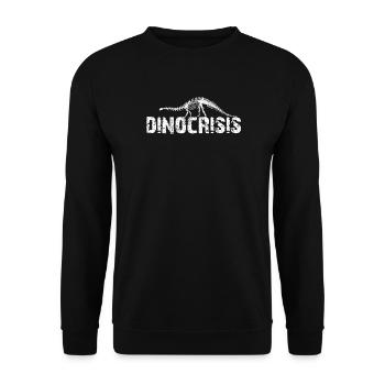 Dinocrisis - extinction of dinosaurs Diplodocus - Unisex Sweatshirt - black - Front - Alina (178cm) & Michal (187cm)