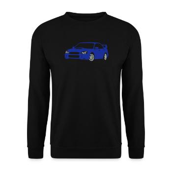 voiture de sport - Sweat-shirt Unisexe - noir - Devant - Alina (178cm) & Michal (187cm)