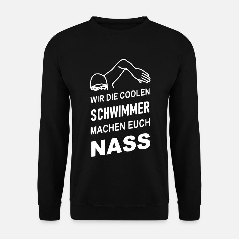 Die coolen Schwimmer machen euch nass - Unisex Pullover - Schwarz