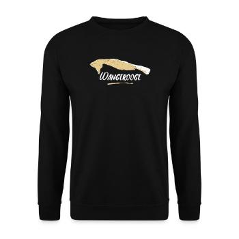 Wangerooge | Vintage Map Retro - Unisex Sweatshirt - black - Front - Alina (178cm) & Michal (187cm)