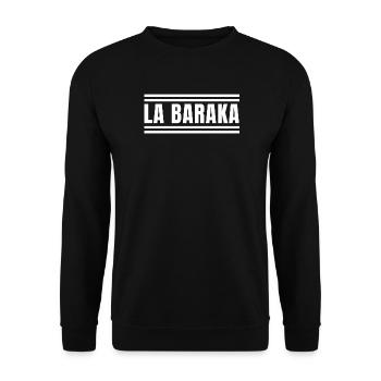 Baraka, la baraka, avoir de la chance - Sweat-shirt Unisexe - noir - Devant - Alina (178cm) & Michal (187cm)