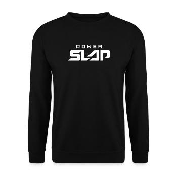 Power slap2 - Unisex Sweatshirt - black - Front - Alina (178cm) & Michal (187cm)