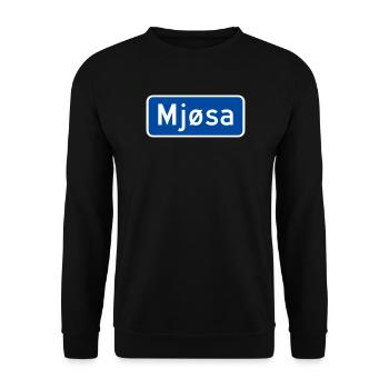 Lac Mjøsa - Sweat-shirt Unisexe - noir - Devant - Alina (178cm) & Michal (187cm)