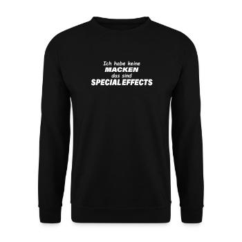 SPECIAL EFFECTS - Unisex Sweatshirt - black - Front - Alina (178cm) & Michal (187cm)