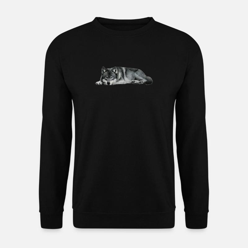 wolf - Unisex Pullover - Schwarz