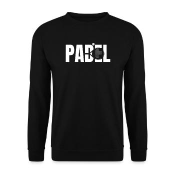 Padel - Unisex Sweatshirt - black - Front - Alina (178cm) & Michal (187cm)