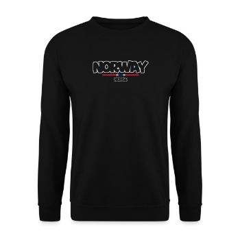 Norvège - Norvège - Norvège - Drapeau - Scandinavie - Sweat-shirt Unisexe - noir - Devant - Alina (178cm) & Michal (187cm)