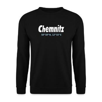 Chemnitz coordinates - Unisex Sweatshirt - black - Front - Alina (178cm) & Michal (187cm)