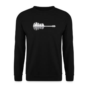 Guitare urbaine Skyline - Sweat-shirt Unisexe - noir - Devant - Alina (178cm) & Michal (187cm)