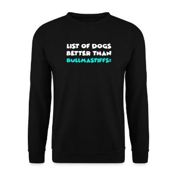 Bullmastiff - Unisex Sweatshirt - black - Front - Alina (178cm) & Michal (187cm)