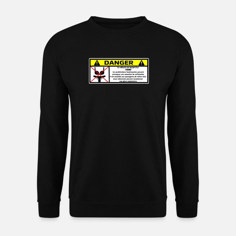 Aufkleber - Unisex Pullover - Schwarz