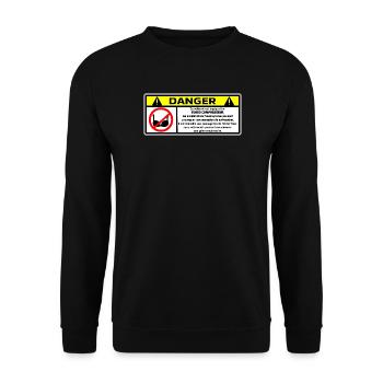Stoßstange - Unisex Pullover - Schwarz - Vorne - Alina (178cm) & Michal (187cm)