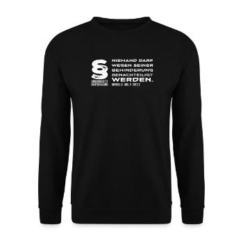 Anti-Discrimination Embassy - Unisex Sweatshirt - black - Front - Alina (178cm) & Michal (187cm)