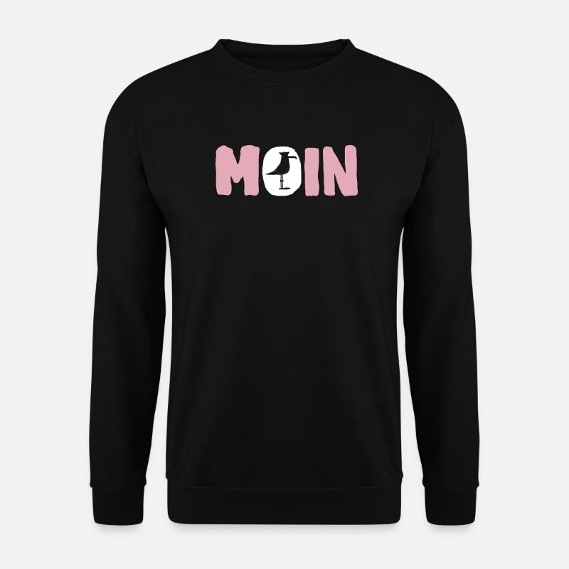 Moin mit Möwe - Unisex Pullover - Schwarz
