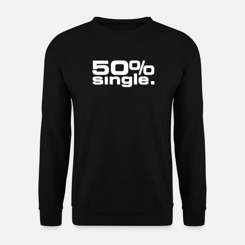 50 % Single - Unisex Pullover - Schwarz