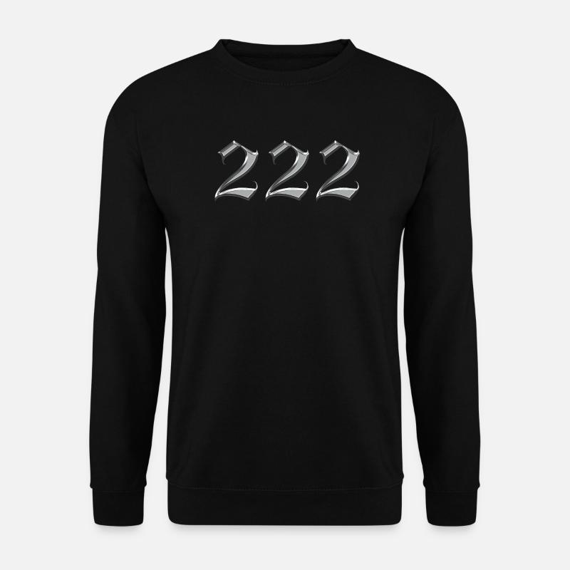Angel Nummer 222 Ausrichtung - Unisex Pullover - Schwarz