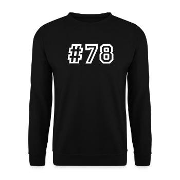 1978 Hashtag 78 - Unisex Sweatshirt - black - Front - Alina (178cm) & Michal (187cm)