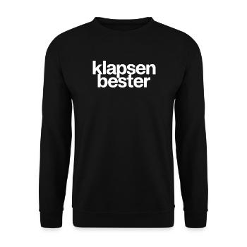 Slap Best Crazy Madhouse Office Saying - Unisex Sweatshirt - black - Front - Alina (178cm) & Michal (187cm)