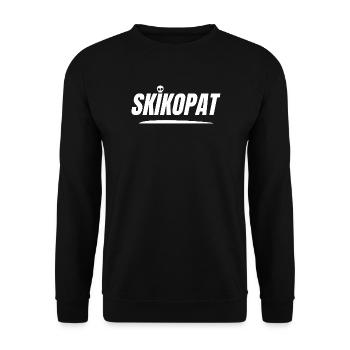 SKIKOPAT! - Unisex Pullover - Schwarz - Vorne - Alina (178cm) & Michal (187cm)