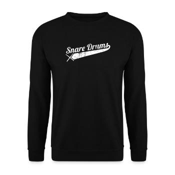 Side drum - Unisex Sweatshirt - black - Front - Alina (178cm) & Michal (187cm)