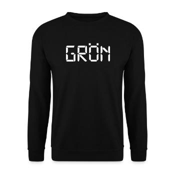 Grün – LCD - Unisex Pullover - Schwarz - Vorne - Alina (178cm) & Michal (187cm)