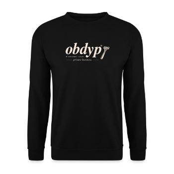 Obdyp – Privatwirtschaft - Unisex Pullover - Schwarz - Vorne - Alina (178cm) & Michal (187cm)