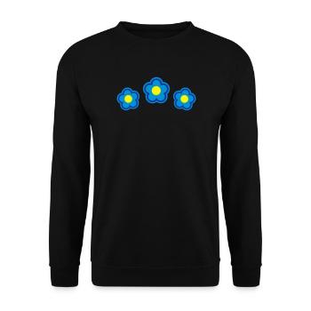 printemps floral d'été - Sweat-shirt Unisexe - noir - Devant - Alina (178cm) & Michal (187cm)