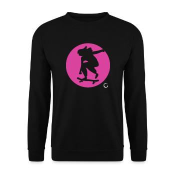 gift girl skater - Unisex Sweatshirt - black - Front - Alina (178cm) & Michal (187cm)
