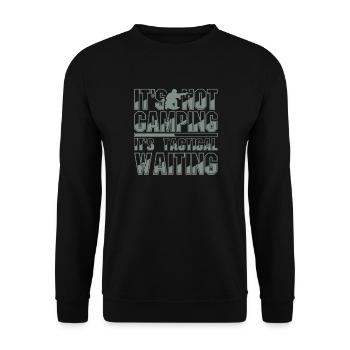 Gaming Gaming Shooter Camping Sniper Joke - Unisex Sweatshirt - black - Front - Alina (178cm) & Michal (187cm)