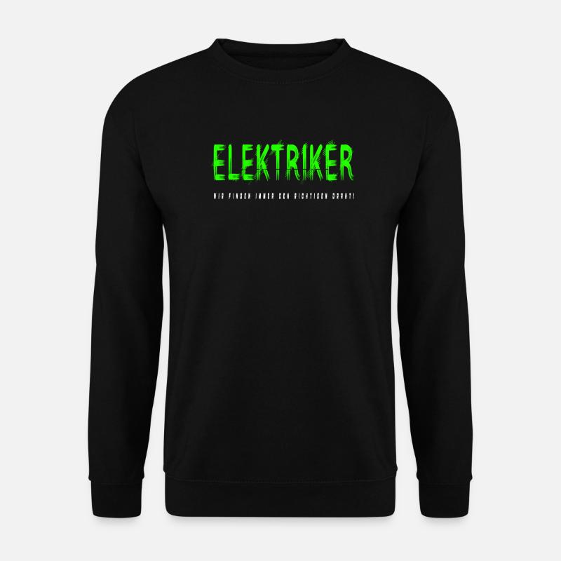 Elektriker Handwerker Design - Unisex Pullover - Schwarz
