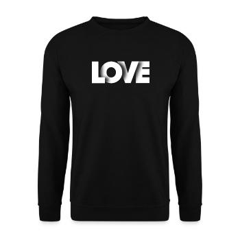 AMOUR - Sweat-shirt Unisexe - noir - Devant - Alina (178cm) & Michal (187cm)