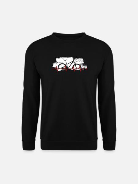 Bike Heartbeat Graphic - Unisex Sweatshirt - black